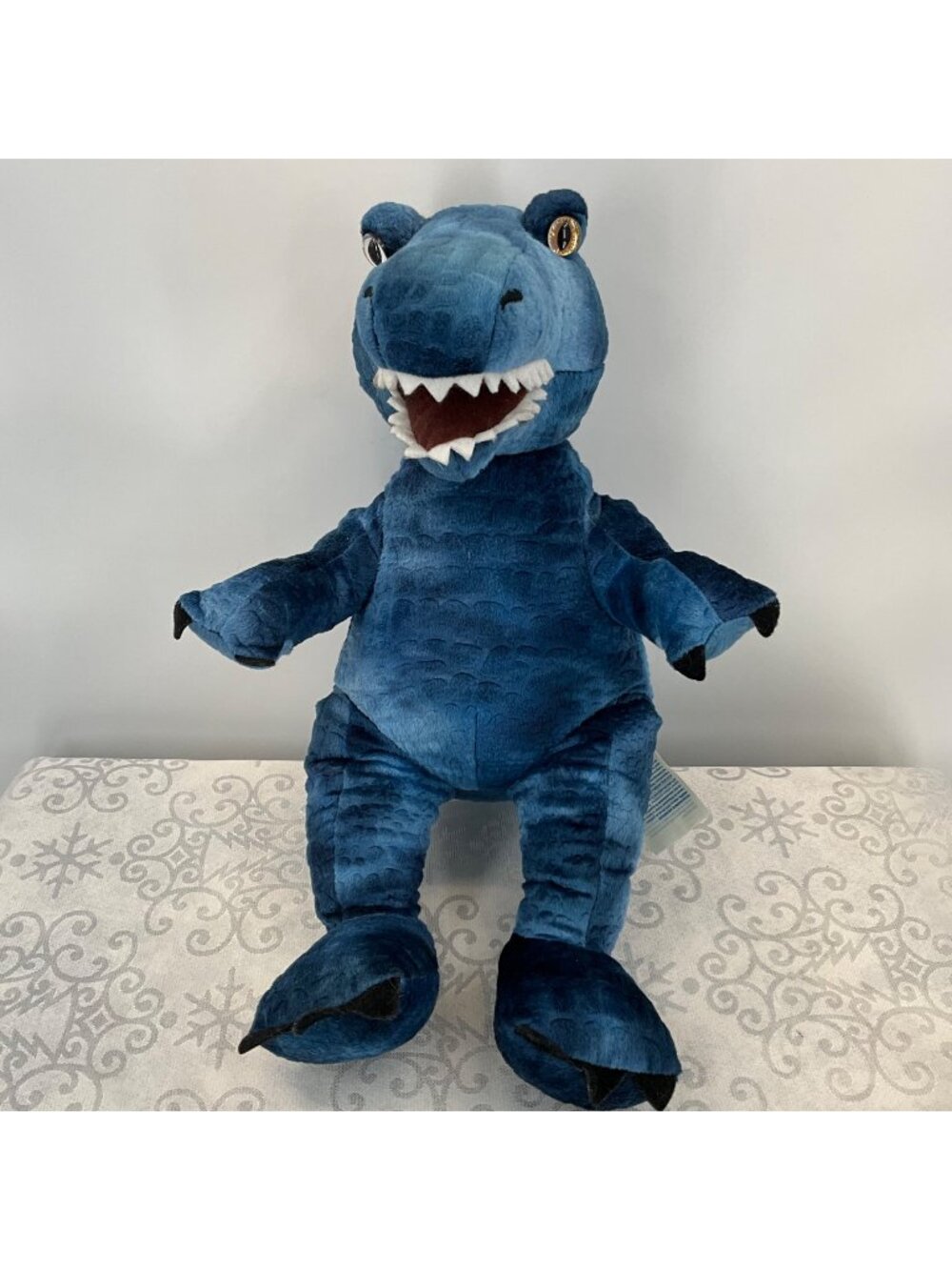 Build-A-Bear Blue Dinosaur T-Rex Plush 16" Stuffed Animal Toy